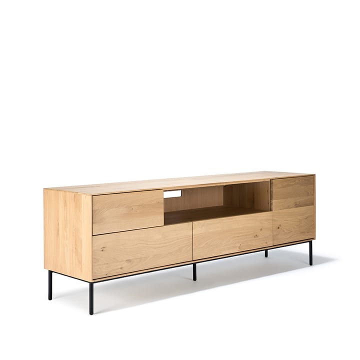 Whitebird TV-bord 180 cm, Oak wax oil/Black ​metal Ethnicraft