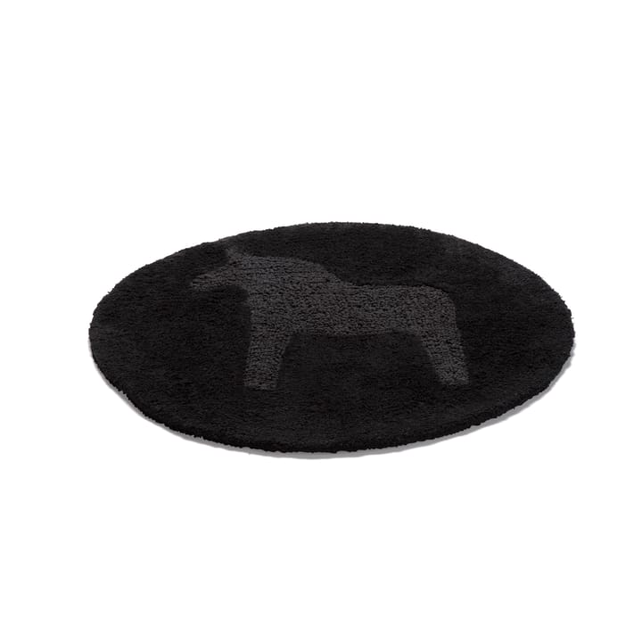 Dala tæppe Ø55 cm - sort - Etol Design