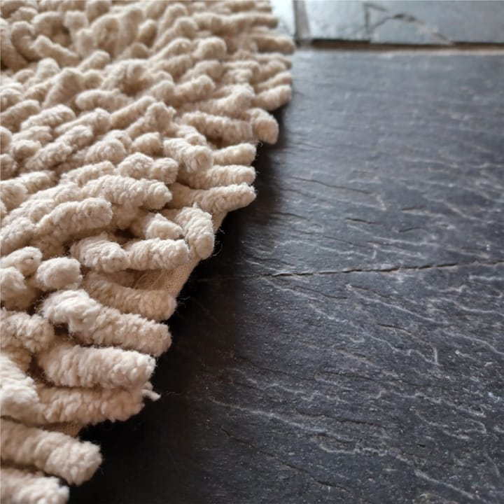 Rasta rundt tæppe Ø120 cm, Natur Etol Design