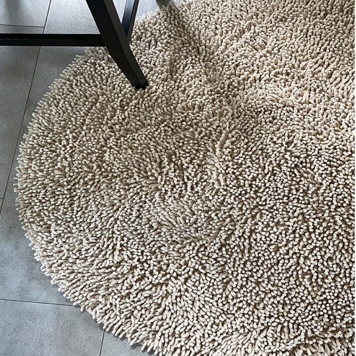 Rasta rundt tæppe Ø120 cm, Natur Etol Design