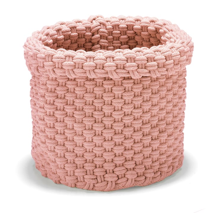 Rope opbevaringskurv stor - Dusty pink - Etol Design