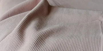 Stripe sengetæppe stenvasket bomuld 180x260 - Dusty Rose - Etol Design