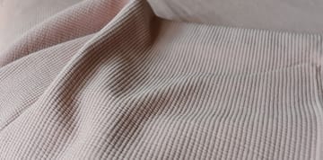 Stripe sengetæppe stenvasket bomuld 260x260 - Dusty Rose - Etol Design