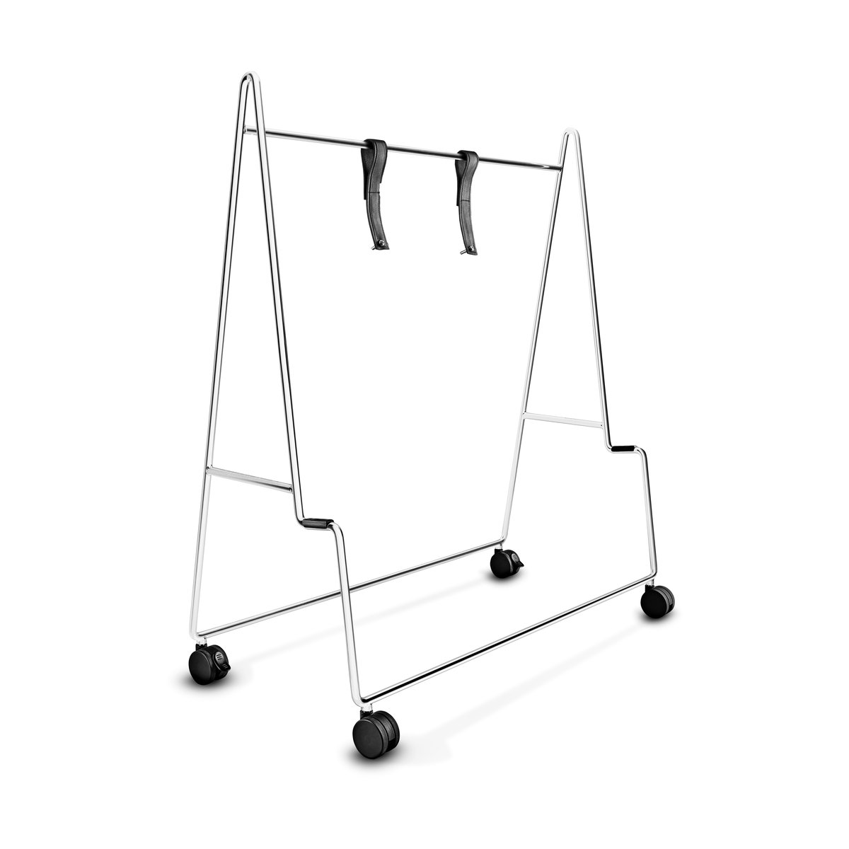 Eva Solo Carry TV-stativ med hjul Brushed steel | Skandinavisk Design | Hylder & reolsystemer | Sølv