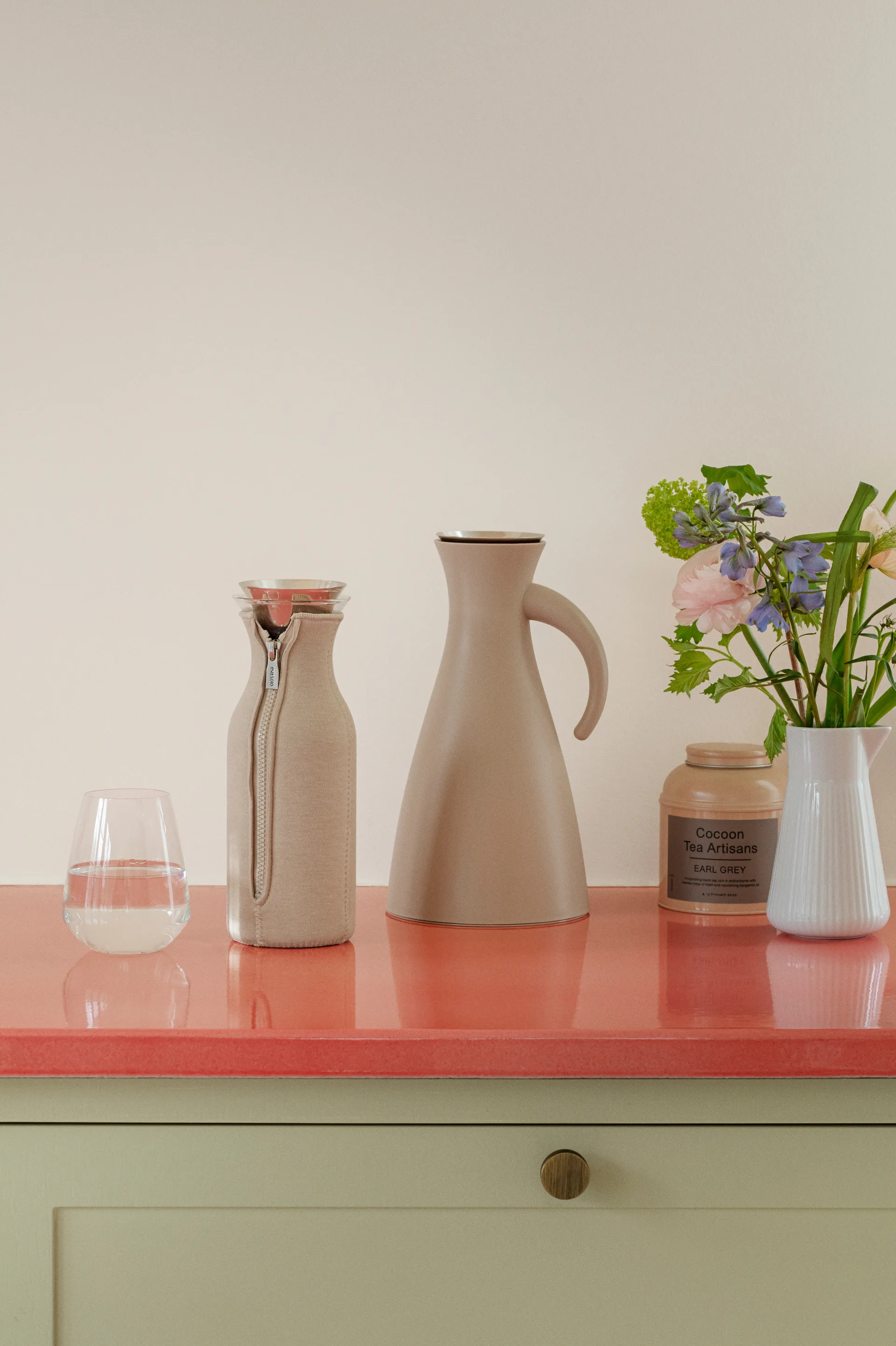 Eva Solo køleskabskaraffel vævet dragt, Caramel cream Eva Solo