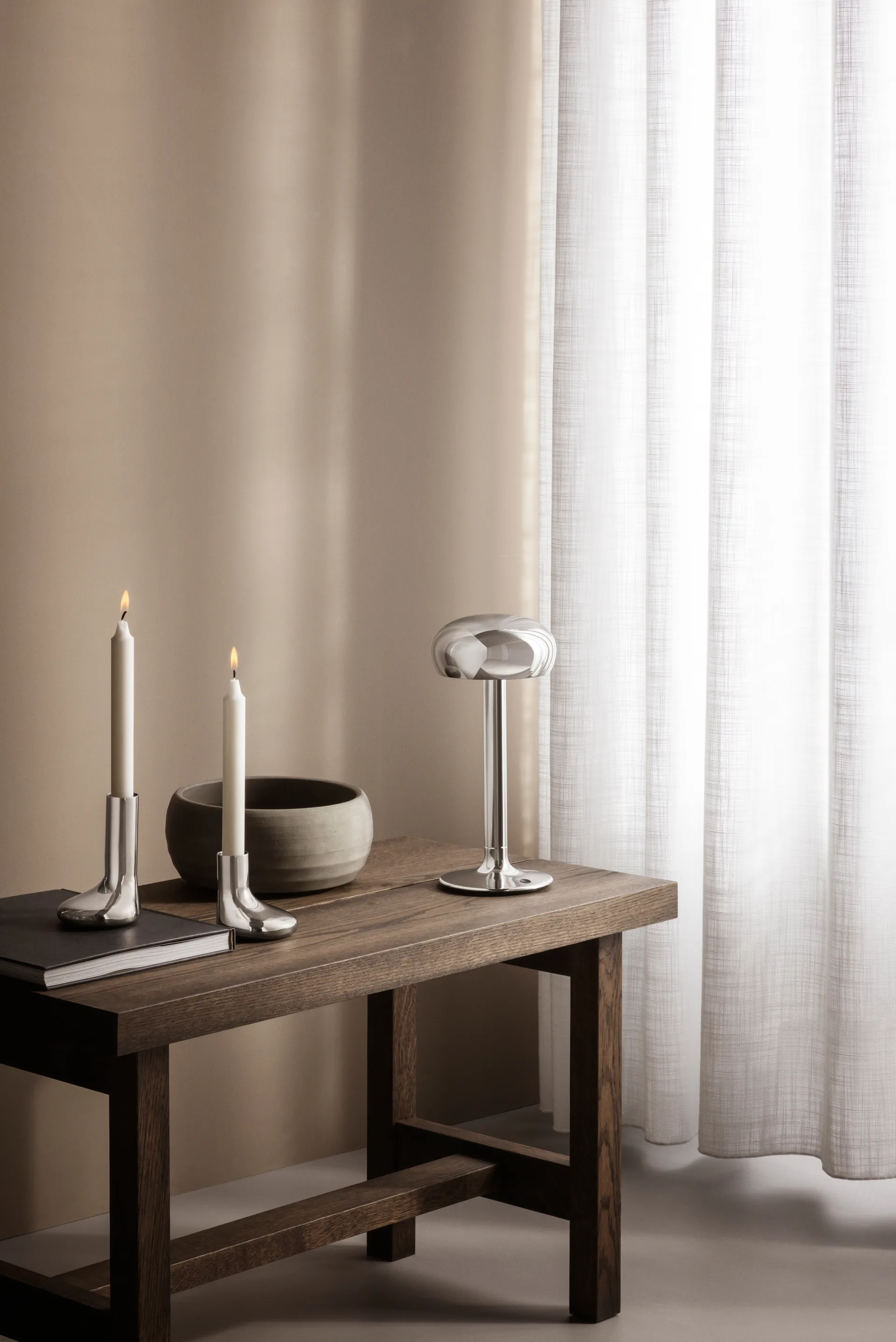 Eva Solo Mellow lysestage 12 cm, Sølv Eva Solo