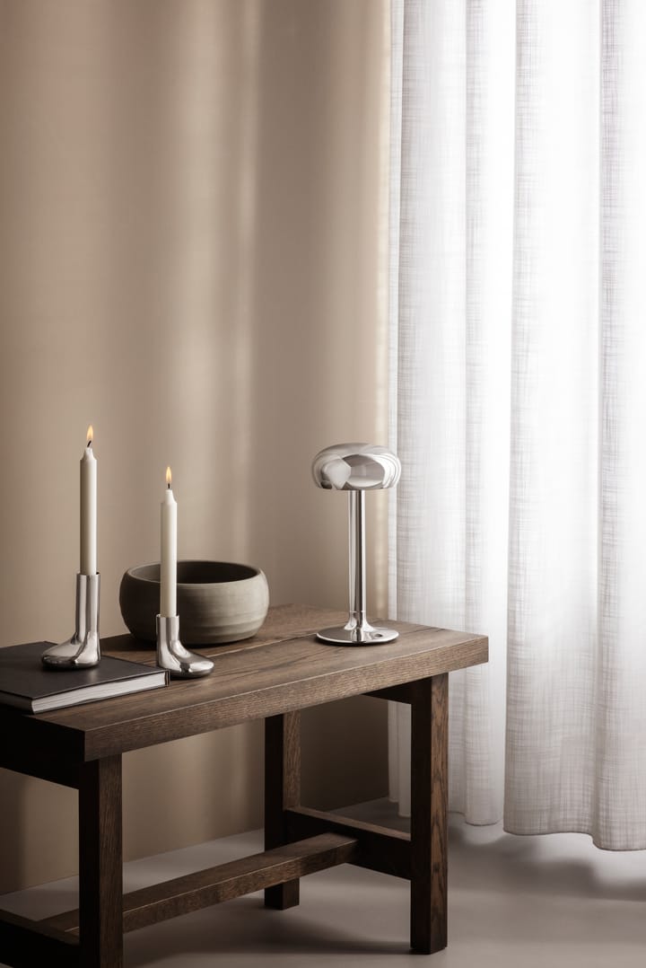 Eva Solo Mellow lysestage 17 cm, Sølv Eva Solo