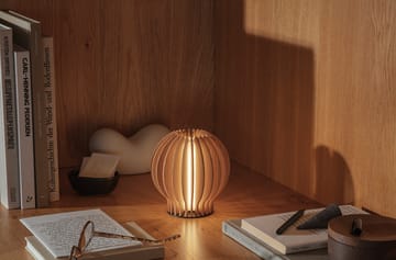 Eva Solo Radiant LED genopladelig lampe rund - Oak - Eva Solo