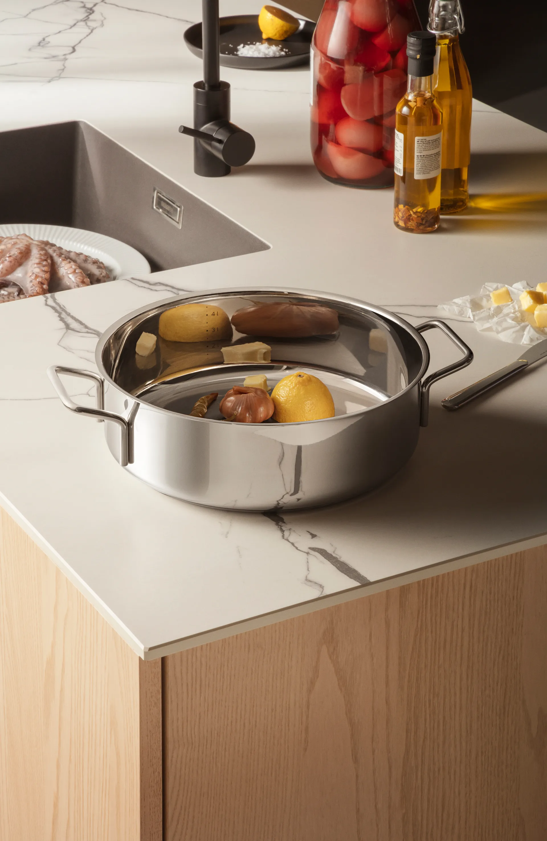 Eva Trio Stainless Steel sauterpande 2 håndtag, Ø28 cm Eva Solo