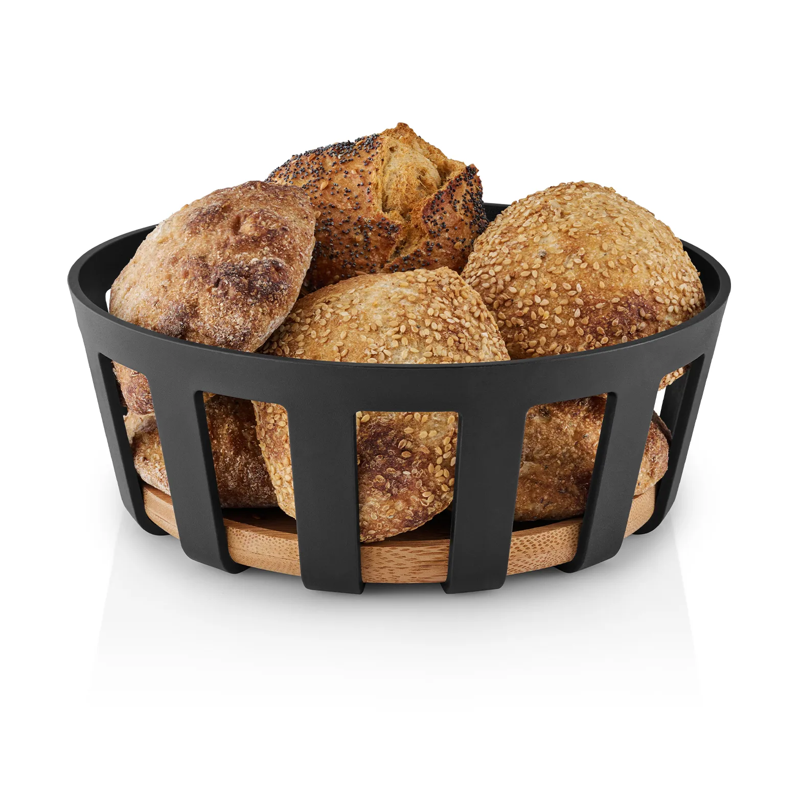 Nordic Kitchen brødkurv, Black, large, Ø24,5 cm Eva Solo