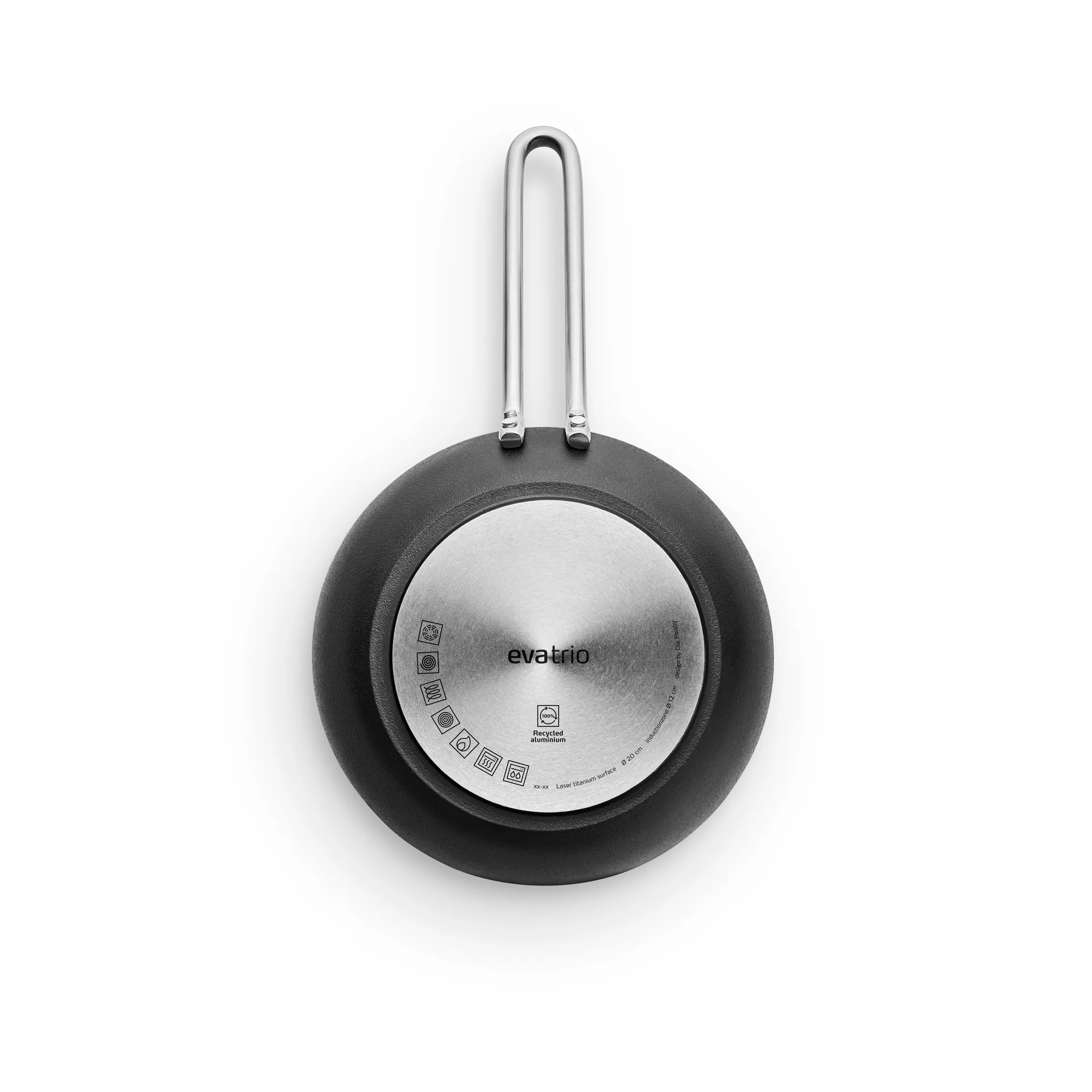 Professional Laser Titanium Slip-Let stegepande, Black, Ø20 cm Eva Solo