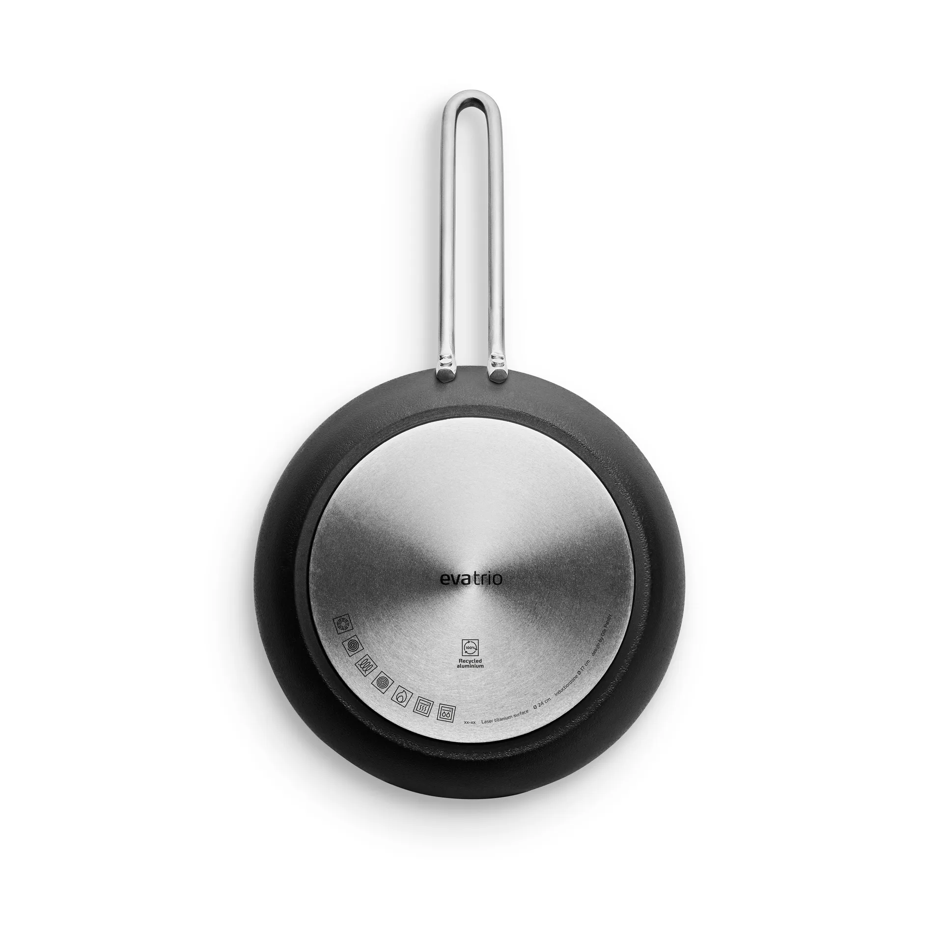 Professional Laser Titanium Slip-Let stegepande, Black, Ø24 cm Eva Solo