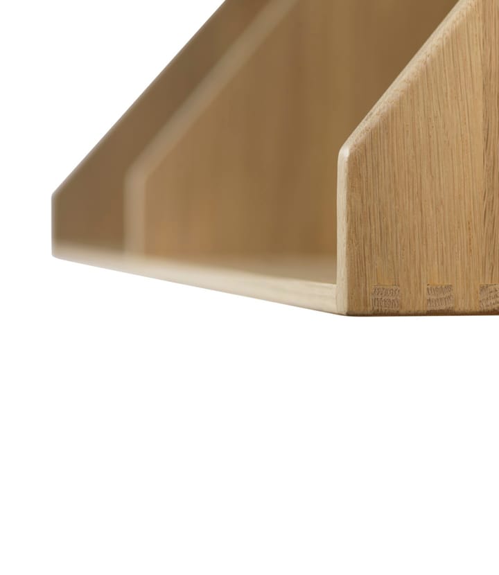 B5 hylde gloss 5 80x21 cm, Oak nature lacquered FDB Møbler
