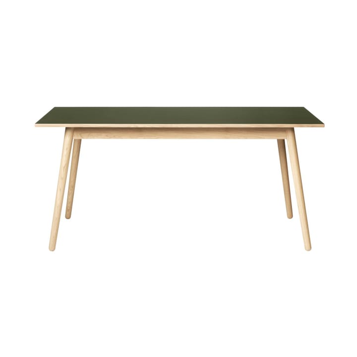 C35B spisebord 82x160 cm - Olive green-oak nature lacquered - FDB Møbler