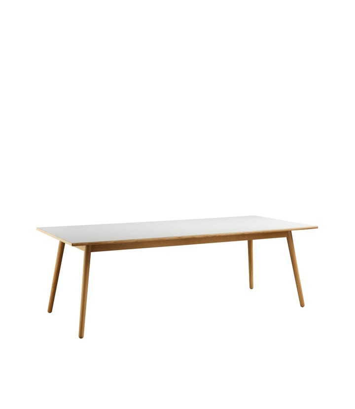 C35C spisebord 95x220 cm, Light grey-oak nature lacquered FDB Møbler