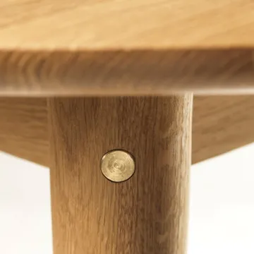 C62E Bjørk spisebord 2 tillægsplader - Oak solid oiled - FDB Møbler