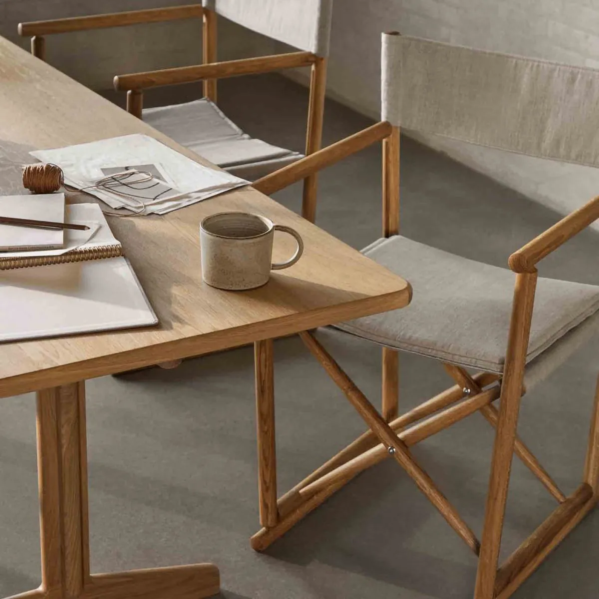 C64 Shaker spisebord 90x180 cm, Oak nature oiled FDB Møbler