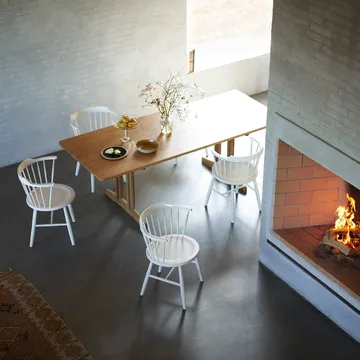 C64 Shaker spisebord 90x220 cm - Oak solid oiled - FDB Møbler