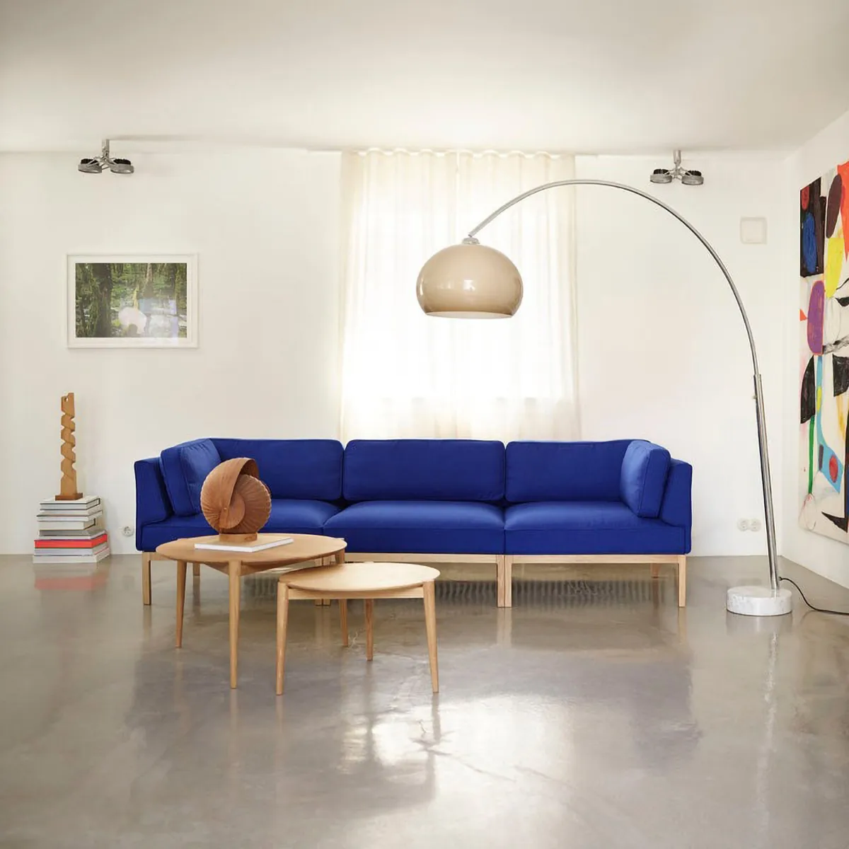 D102 Søs sofabord Ø55 cm, Oak solid oiled FDB Møbler