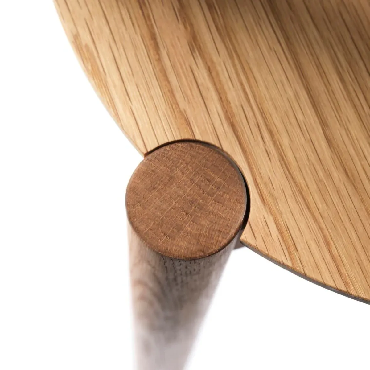 D102 Søs sofabord Ø85 cm, Oak solid oiled FDB Møbler