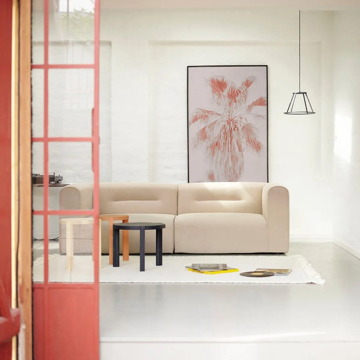 D108 Ragnesminde sofabord Ø48 cm, Midnight blue FDB Møbler