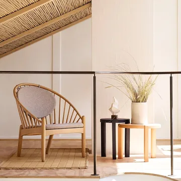 D108 Ragnesminde sofabord Ø48 cm - Peach - FDB Møbler