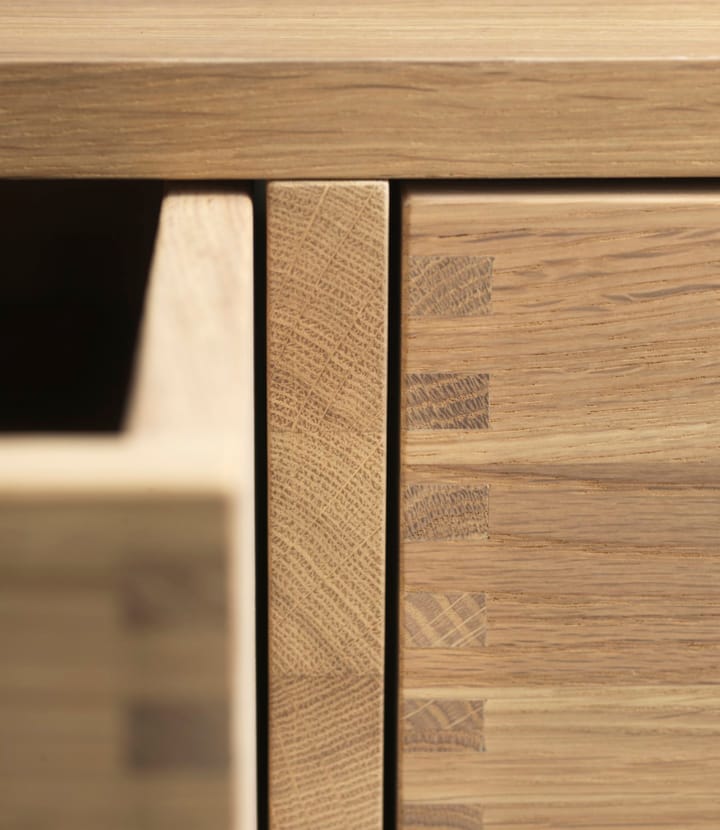 F24 Radius bænk, Oak nature lacquered 45x145 cm FDB Møbler