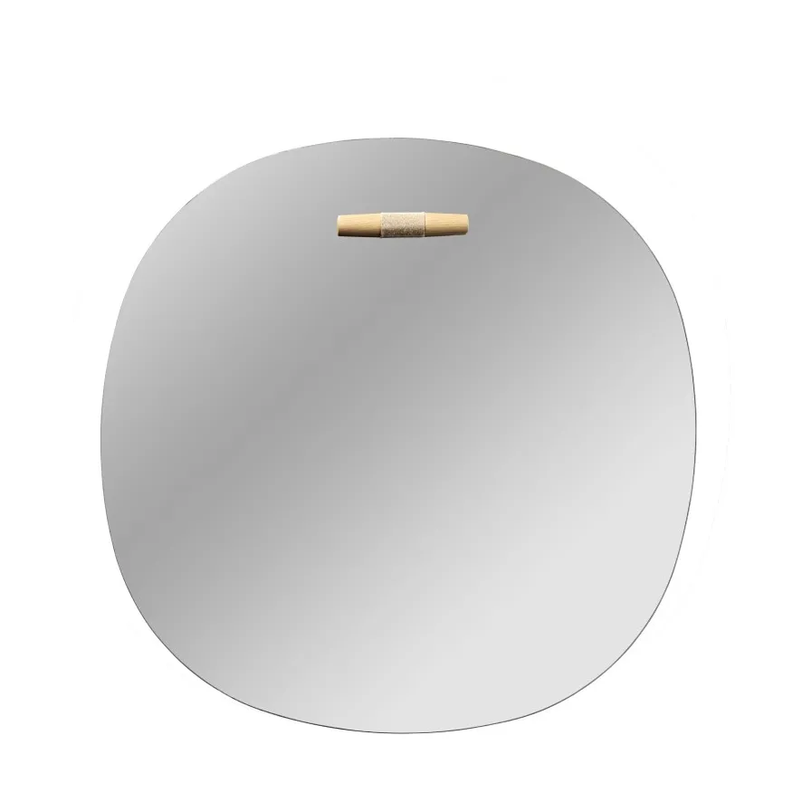 I4 Birksø vægspejl, Oak nature lacquered Ø50 cm FDB Møbler