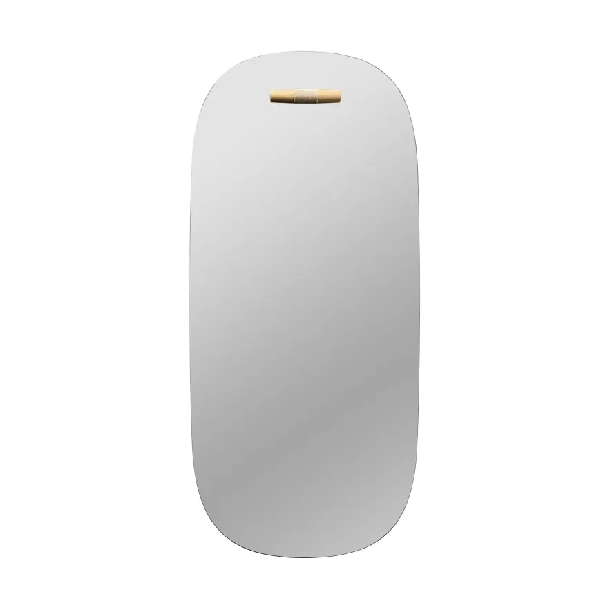 I4 Birksø vægspejl, Oak nature lacquered 50x110 cm FDB Møbler