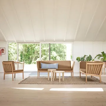 J146 Lænestol - Oak lacquered-brown - FDB Møbler