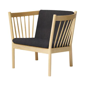 J146 Lænestol - Oak lacquered-dark grey - FDB Møbler