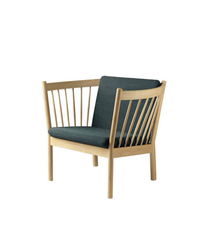 J146 Lænestol, Oak nature lacquered-dark green FDB Møbler