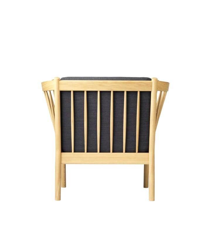 J146 Lænestol, Oak nature lacquered-dark grey FDB Møbler