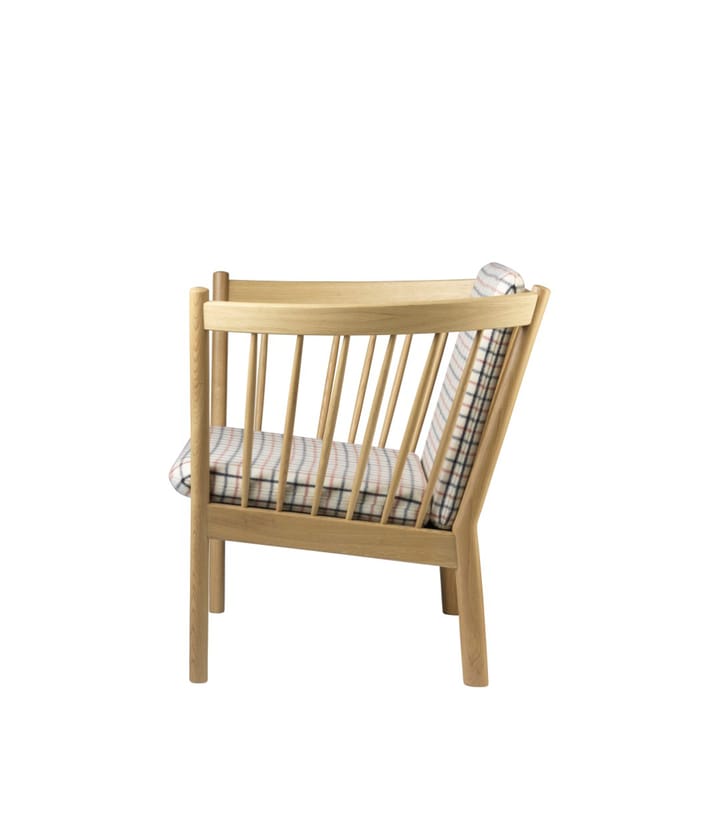 J146 Lænestol, Oak nature lacquered-red diced FDB Møbler