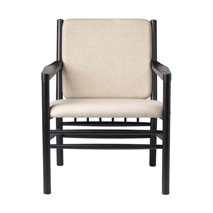 J147 Lænestol - Oak black painted-beige - FDB Møbler