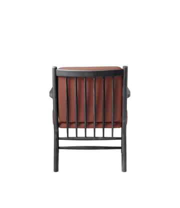 J147 Lænestol - Oak black painted-burnt orange - FDB Møbler