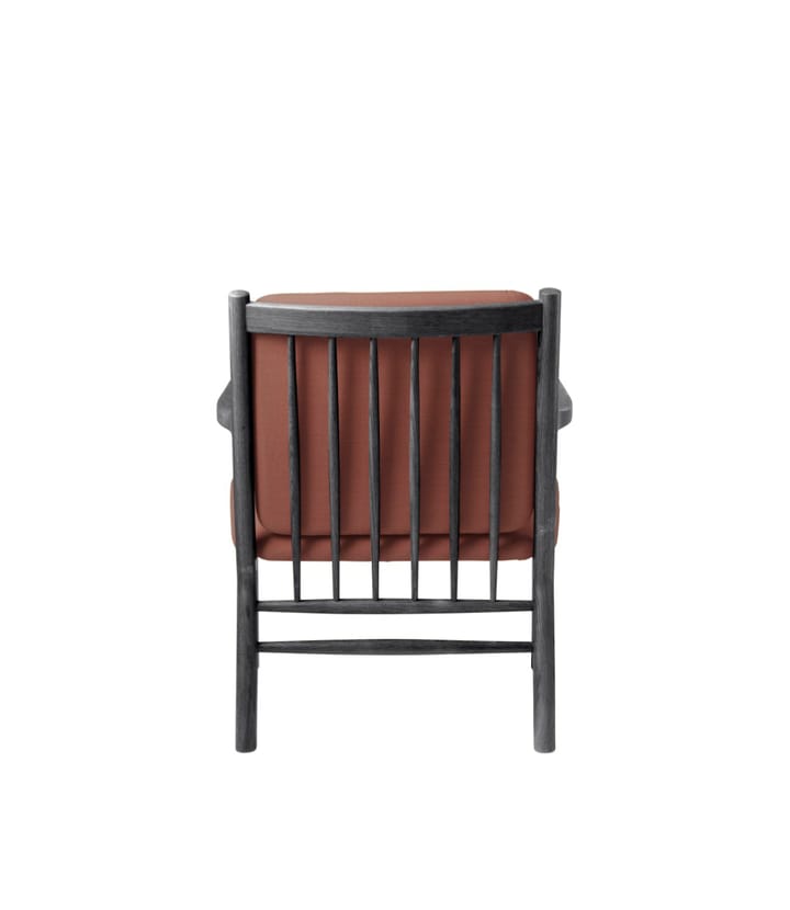 J147 Lænestol, Oak black painted-burnt orange FDB Møbler