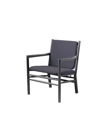 J147 Lænestol - Oak black painted-dark blue - FDB Møbler