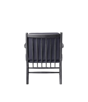 J147 Lænestol - Oak black painted-dark blue - FDB Møbler