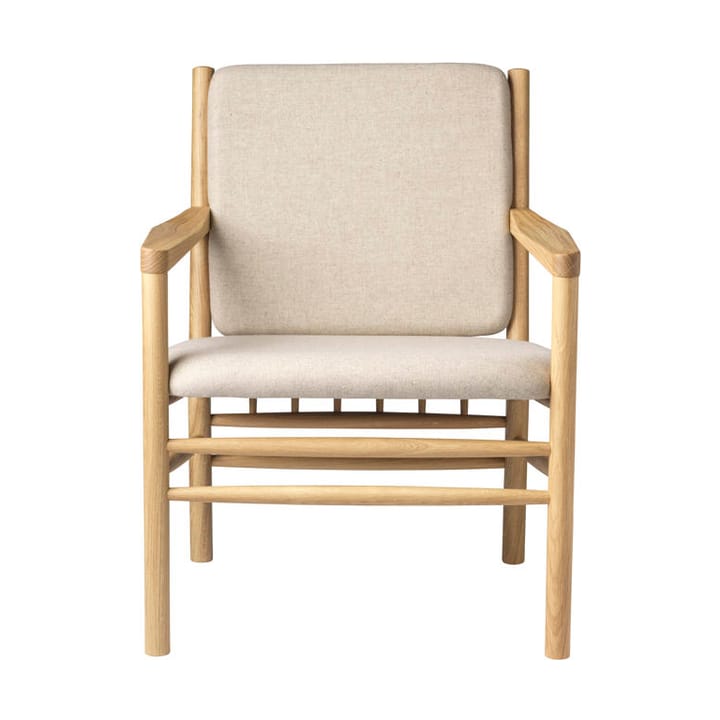 J147 Lænestol - Oak nature lacquered-beige - FDB Møbler