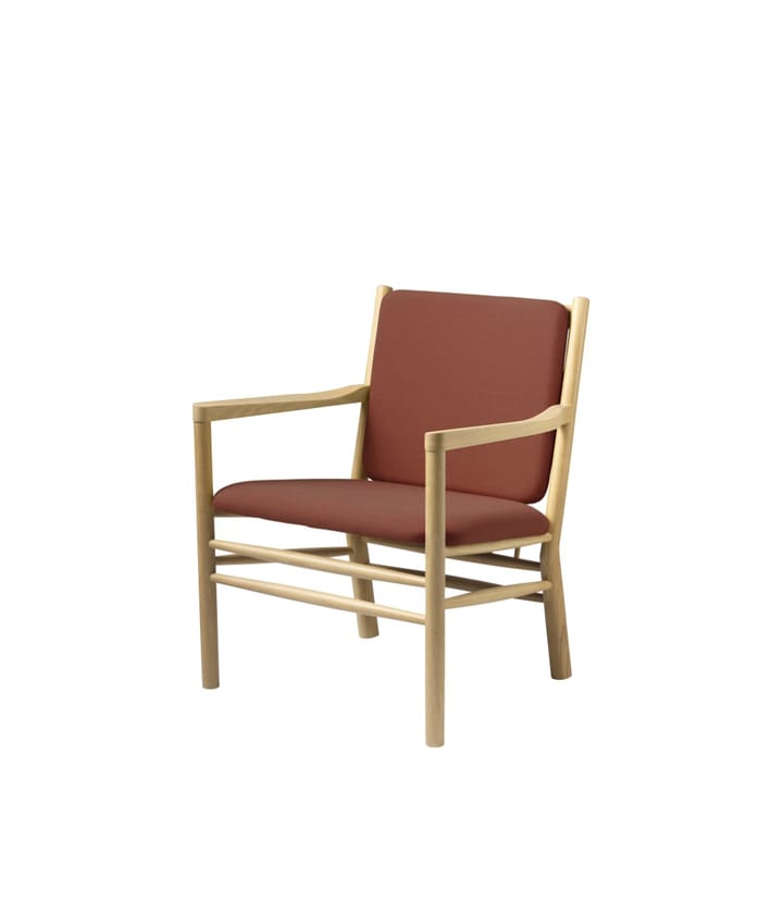 J147 Lænestol, Oak nature lacquered-burnt orange FDB Møbler
