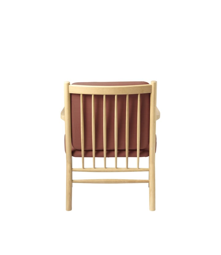 J147 Lænestol, Oak nature lacquered-burnt orange FDB Møbler
