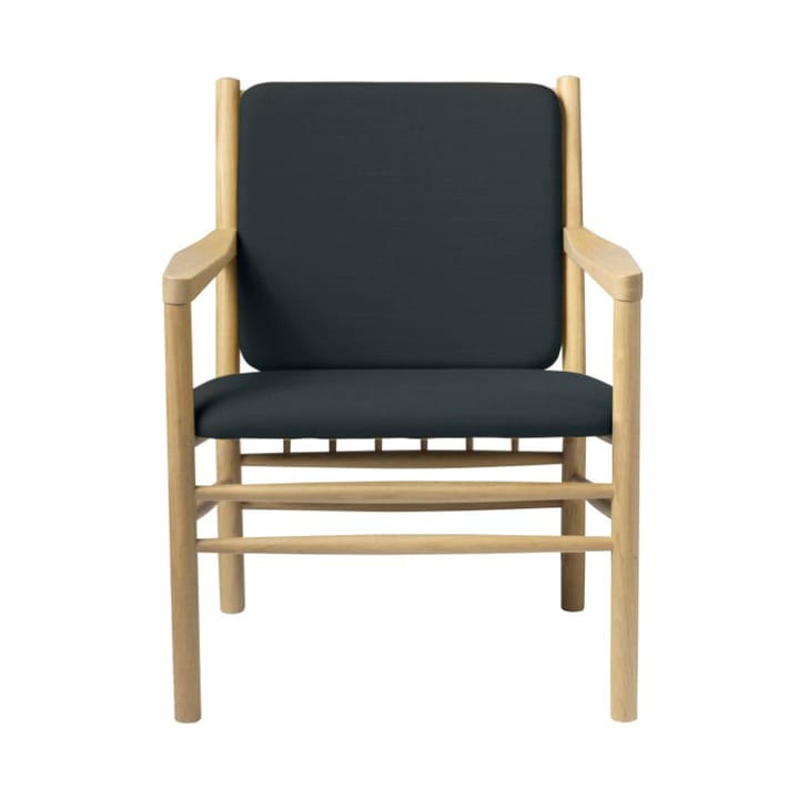 J147 Lænestol - Oak nature lacquered-dark green - FDB Møbler