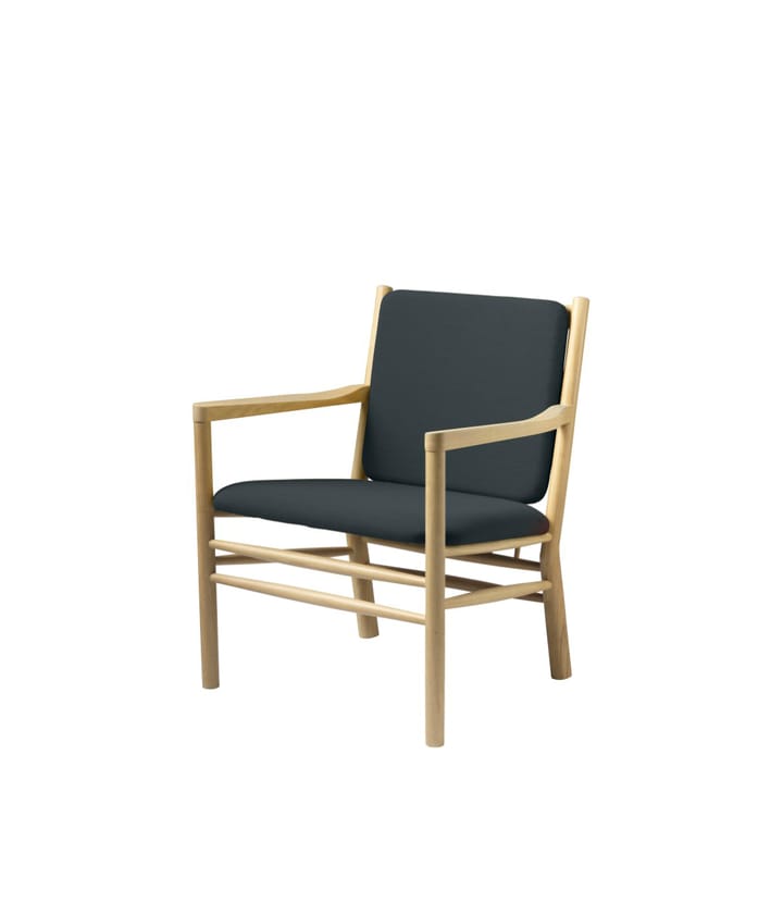 J147 Lænestol, Oak nature lacquered-dark green FDB Møbler