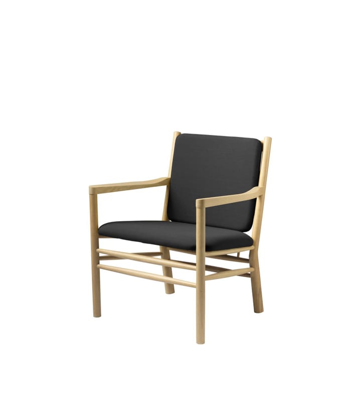 J147 Lænestol, Oak nature lacquered-dark grey FDB Møbler