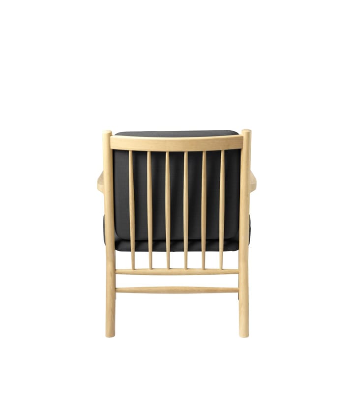 J147 Lænestol, Oak nature lacquered-dark grey FDB Møbler