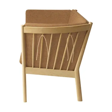 J149 sofa - Stof brunlakeret eg, 3-personers - FDB Møbler