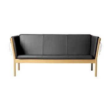 J149 sofa - Stof sortlakeret eg, 3-personers - FDB Møbler