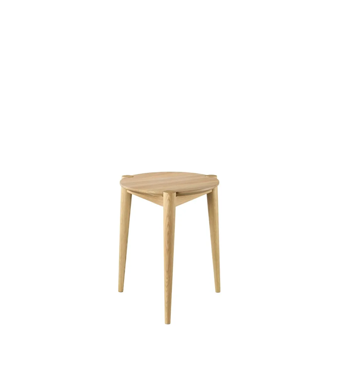 J160 skammel 35 cm, Oak nature lacquered FDB Møbler