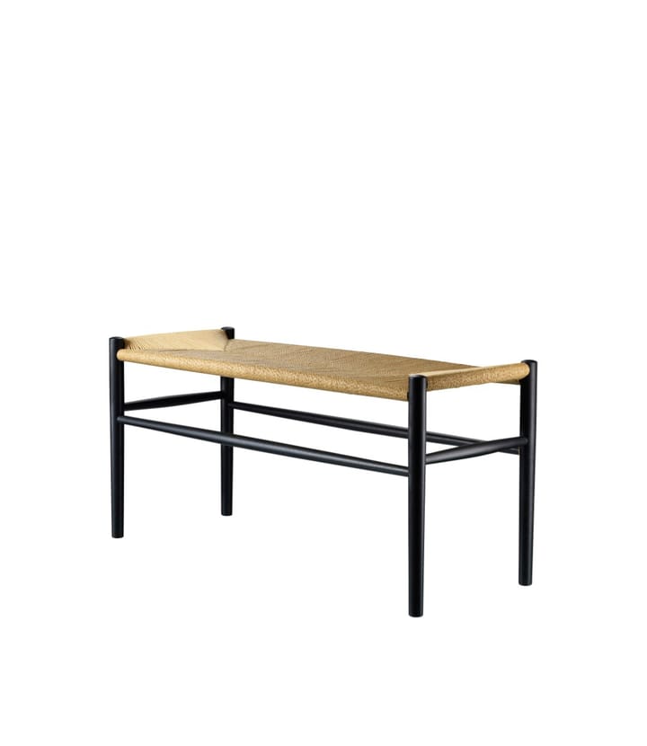 J163 Klaverbænk, Oak black painted-nature FDB Møbler